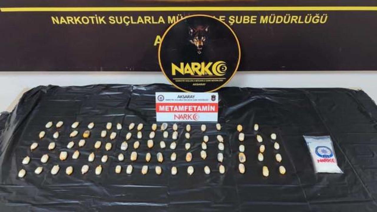 Midesinden 433 gram metamfetamin çıktı