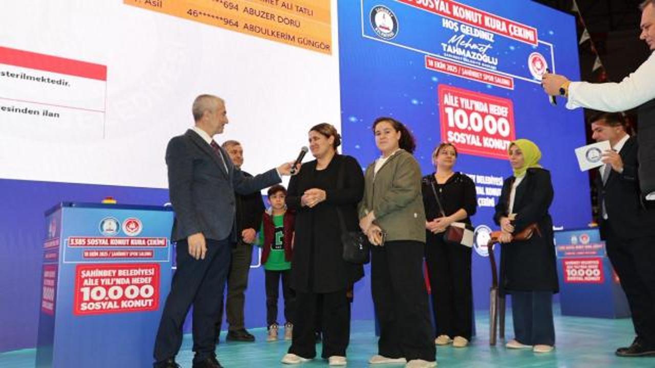 Şahinbey Belediyesi 3 bin 385 sosyal konut kurasını gerçekleştirdi