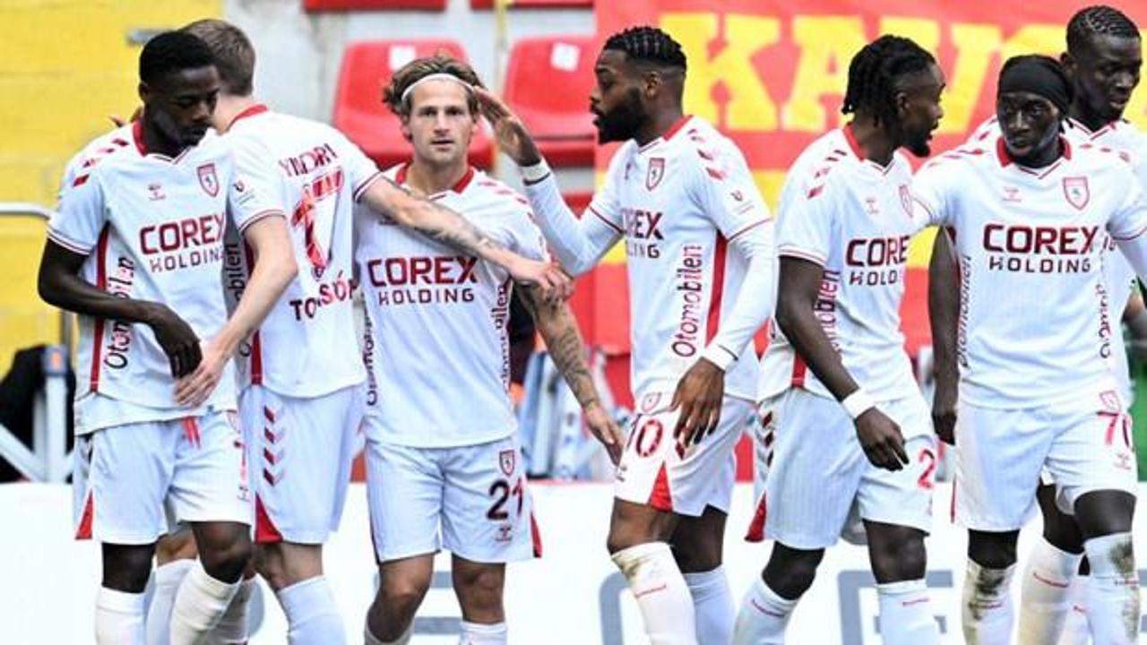 Samsunspor ikinci yarıda patladı! 'Duble' 3 puanı getirdi