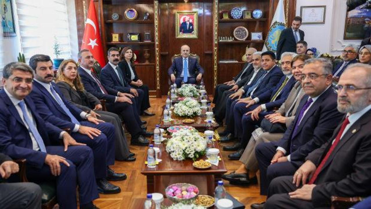 TBMM Başkanı Kurtulmuş'tan Diyarbakır'da Valilik ve Büyükşehir Belediyesine ziyaret