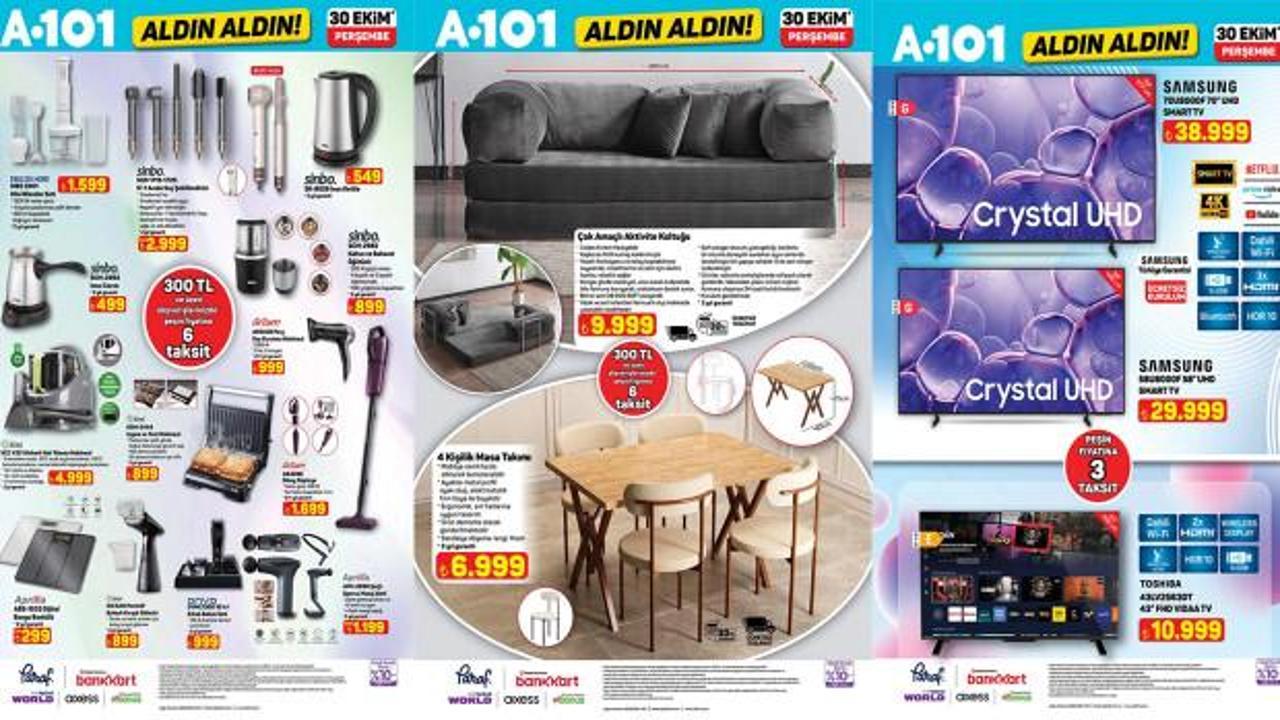 A101'e indirimli TV, mobilya ve ev gereçleri geliyor! Büyük kampanya...