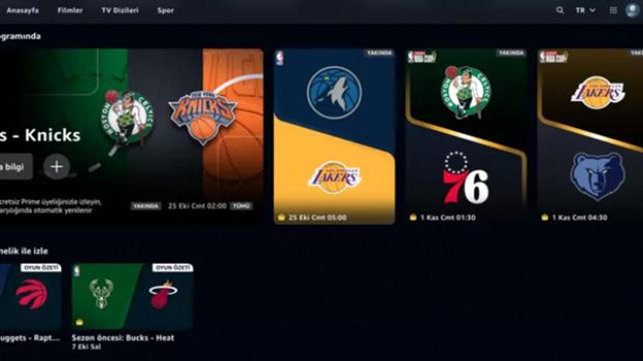 Amazon Prime abonelerine müjde: NBA maçlarını izleyebileceksiniz