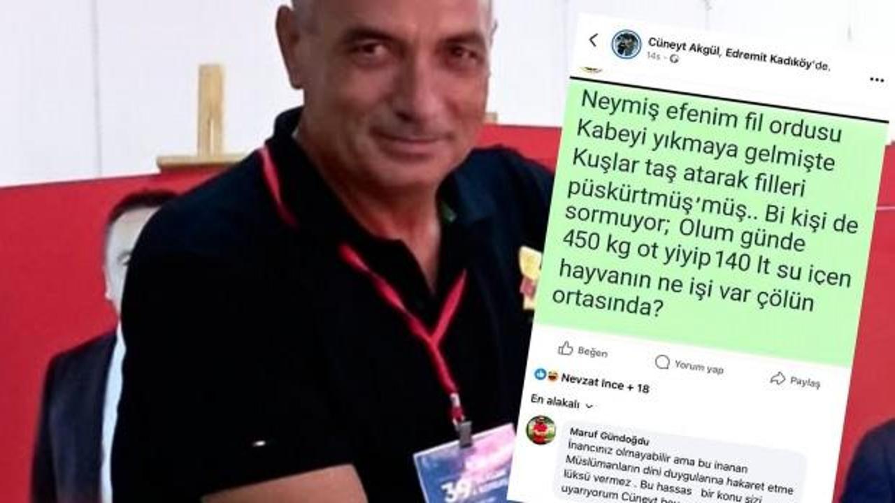 CHP'li isimden skandal paylaşım: Fil suresi ile alay etti