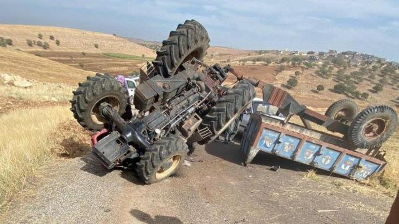 Diyarbakır'da traktör devrildi: 3 yaralı