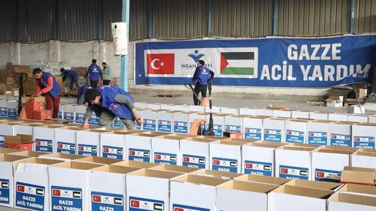 İnsan Vakfı Gazze’de yardım seferberliği yürütüyor