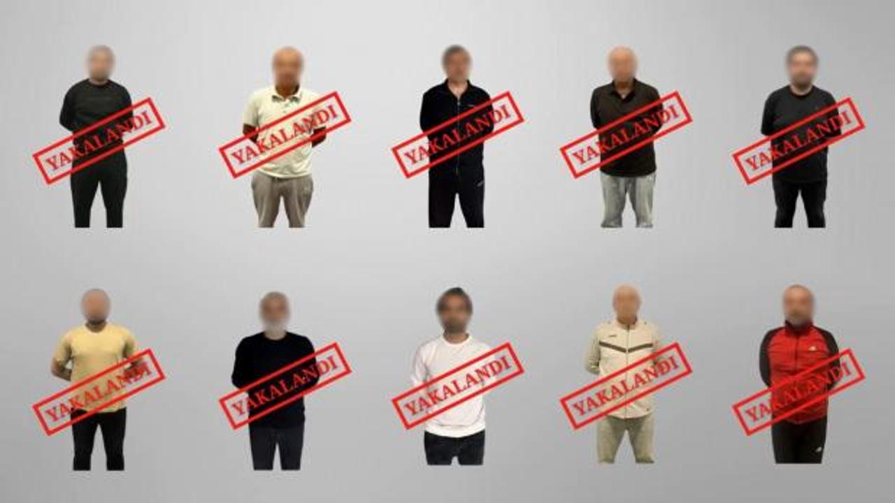 Kırmızı b&uuml;ltenle aranan 10 su&ccedil;lu yakalandı