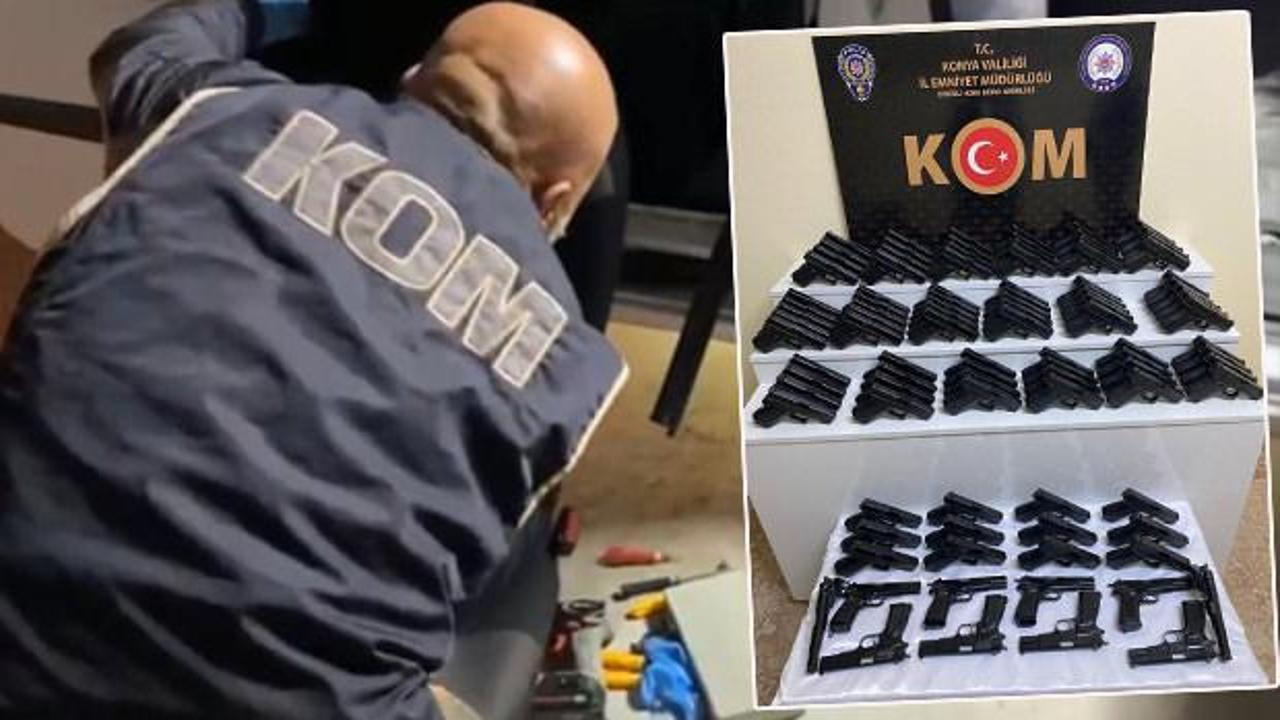 Konya'da durdurulan araçta zula dolusu silah çıktı! Tam 100 adet...