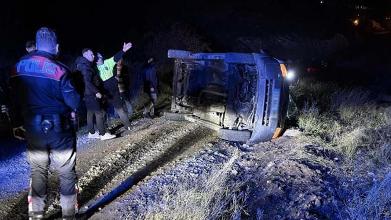Kütahya'da polisin 'dur' ihtarına uymayan sürücü kaza yaptı
