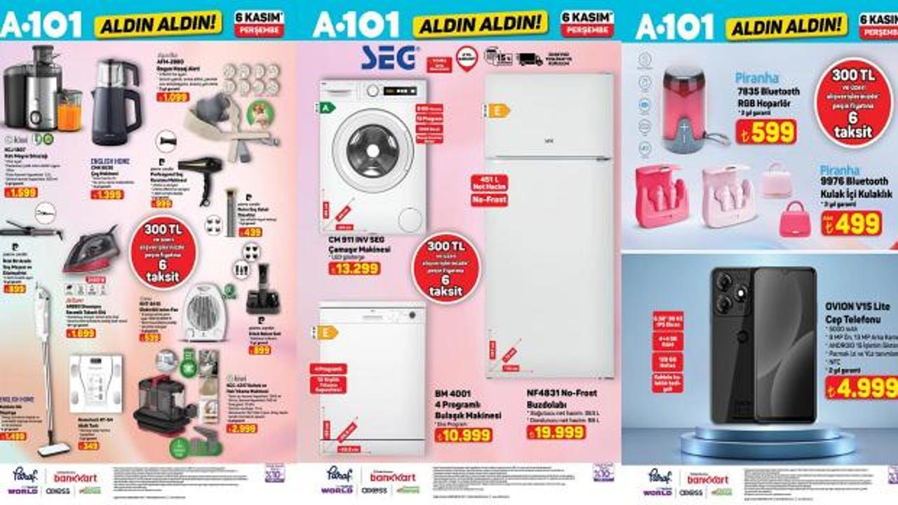 A101'e indirimli beyaz eşya, telefon ve ev aletleri geliyor! Fiyatlar indi