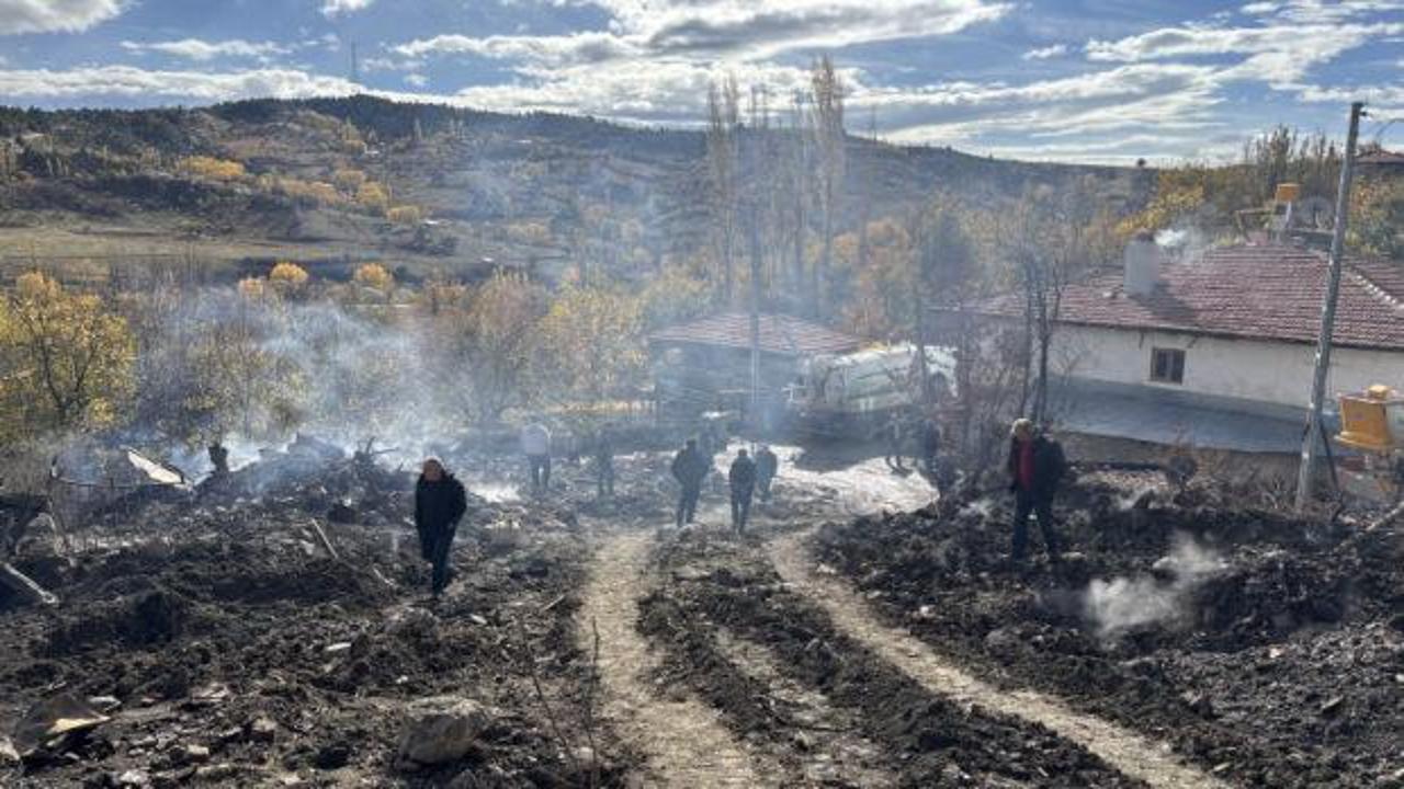 Çankırı'da çıkan yangında 6 ev kullanılamaz hale geldi