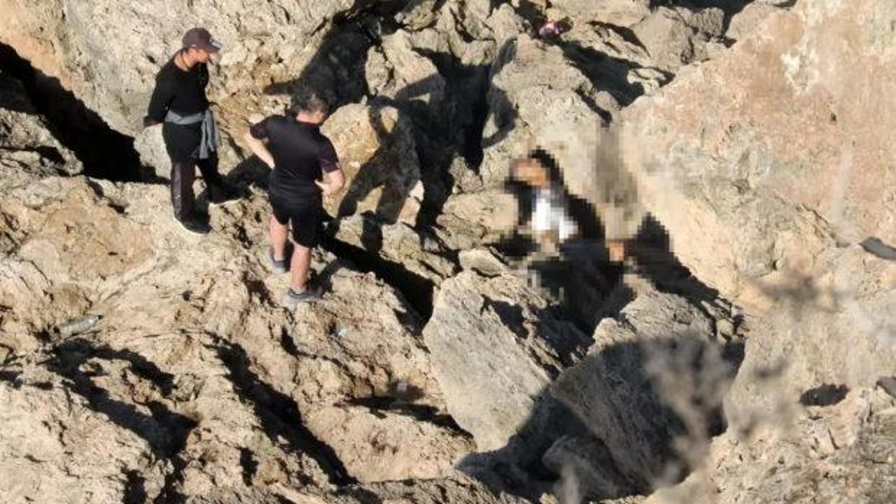 Falezlerde cansız bedeni bulundu