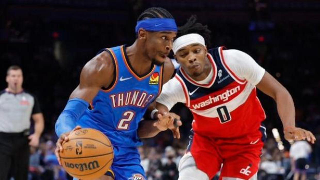 NBA'de Thunder, Wizards'a acımadı