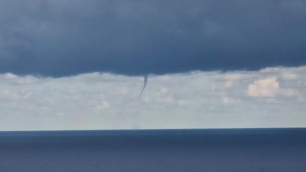 Zonguldak açıklarında art arda hortumlar görüldü