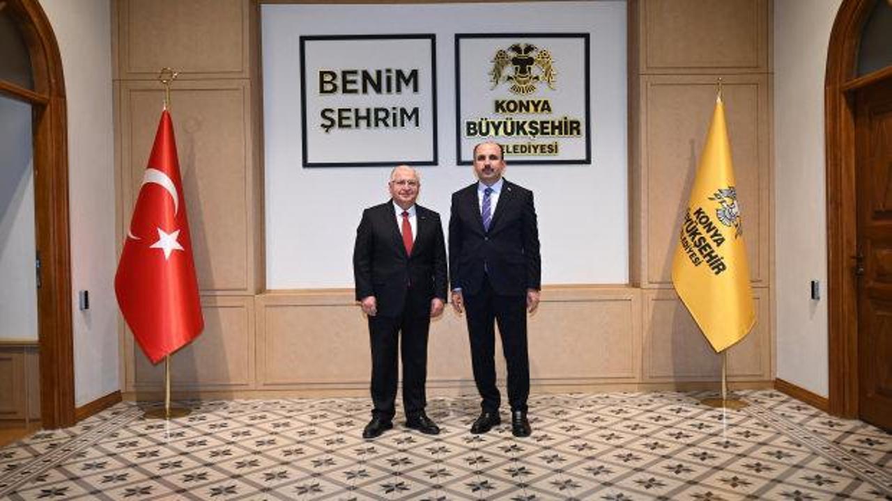 Milli Savunma Bakanı Güler, Konya Büyükşehir Belediye Başkanı Altay’ı ziyaret etti