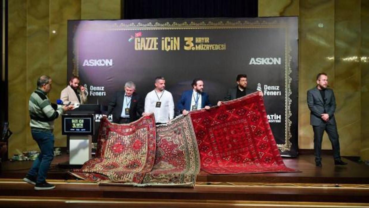 Fatih’te anlamlı bir müzayede: Gelir Gazze’ye gönderilecek