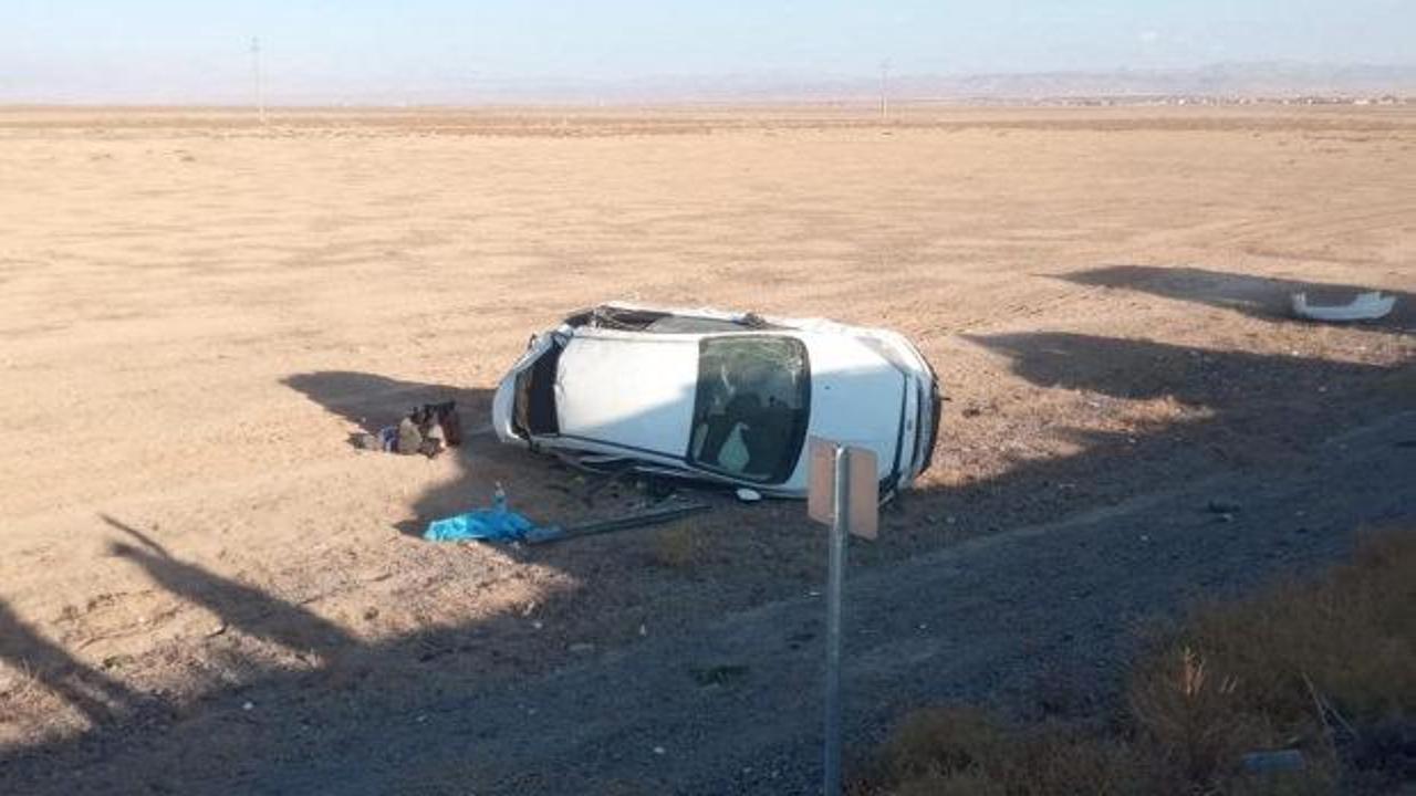 Kontrolden çıkan otomobil takla attı: 6 yaralı