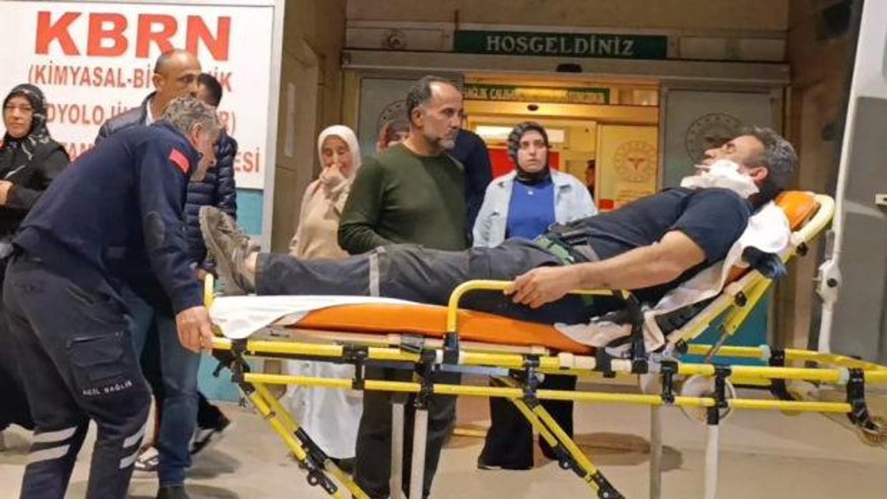 Korkunç kaza! Demir parçası yüzüne saplandı