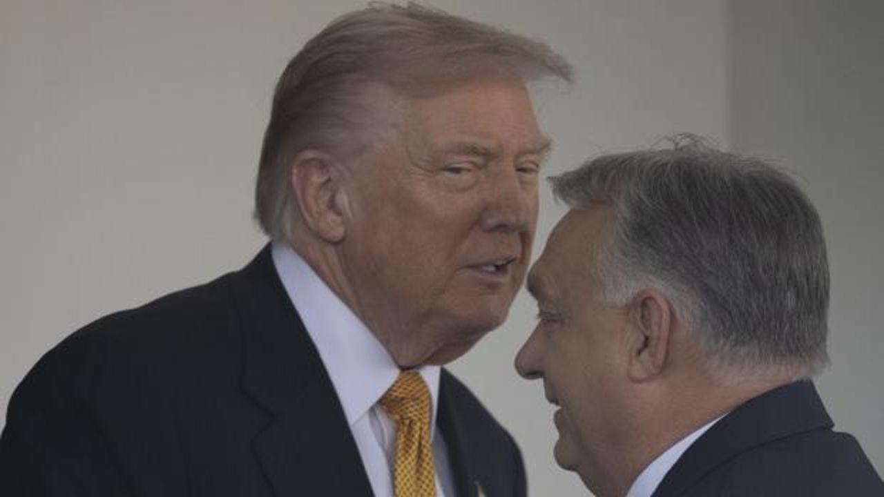 Trump, Macaristan Başbakanı Viktor Orban ile g&ouml;r&uuml;şt&uuml;