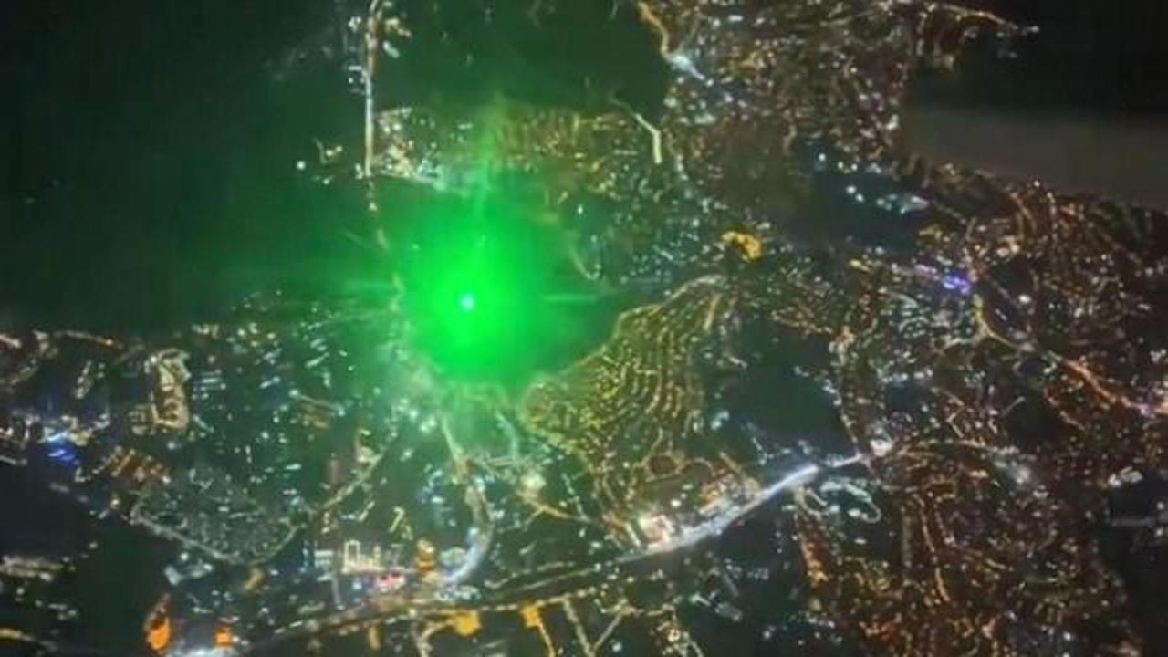 Uçaklara lazer tutanlar 164 bin 613 lira ceza ödeyecek