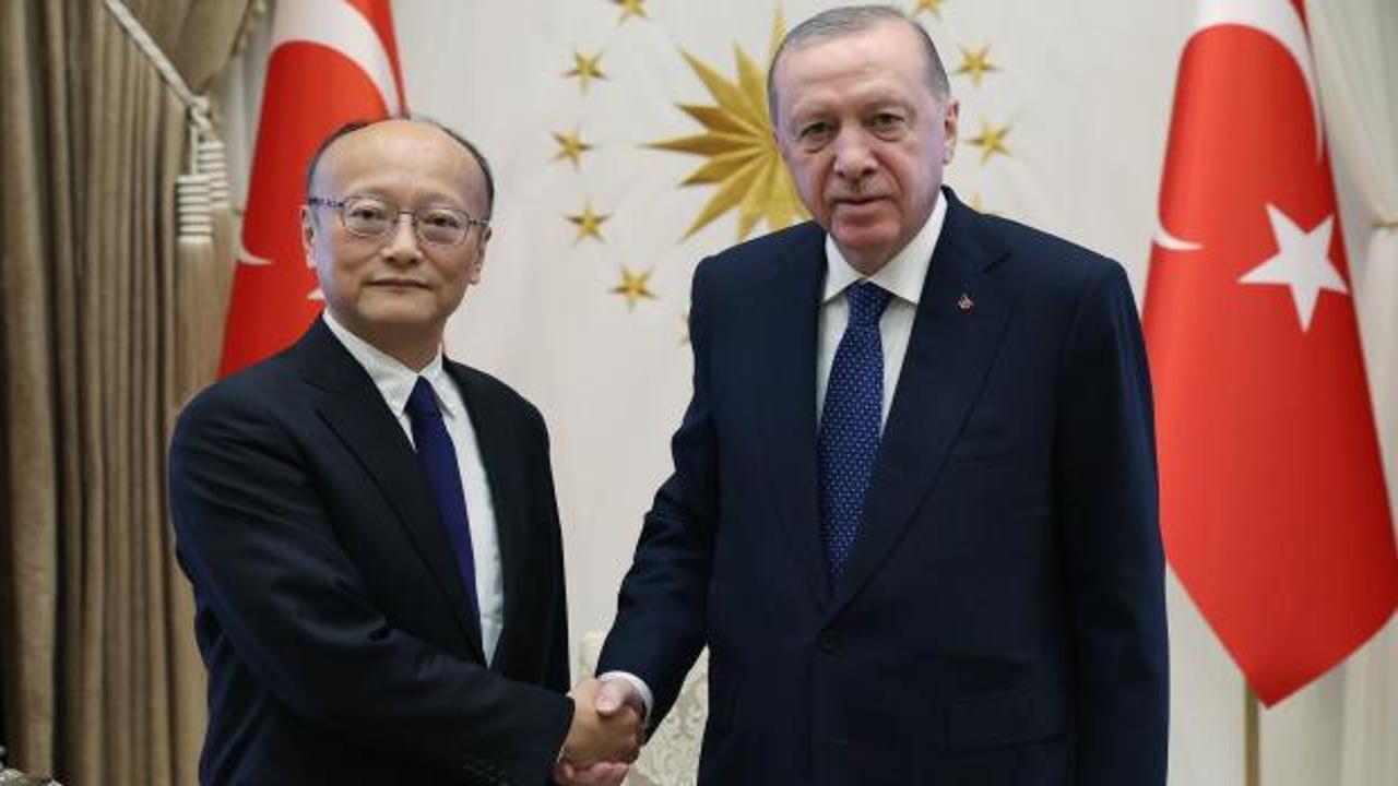Cumhurbaşkanı Erdoğan, Masato Kanda'yı kabul etti