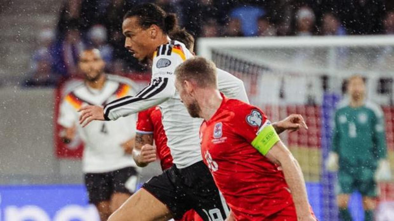 Leroy Sane, hocasına sahada cevap verdi! Almanlar rahat kazandı