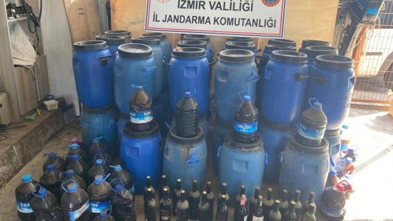 4 adrese sahte içki operasyonu: Bir tondan fazla ele geçirildi