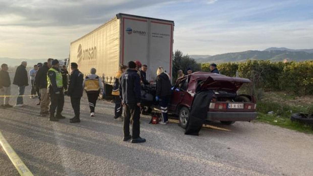 Alaşehir'de park halindeki tır can aldı