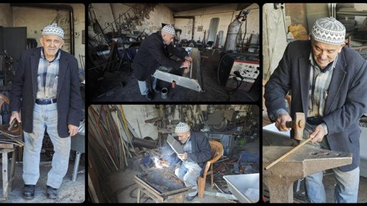 Ali Usta 57 yıldır demir dövüyor