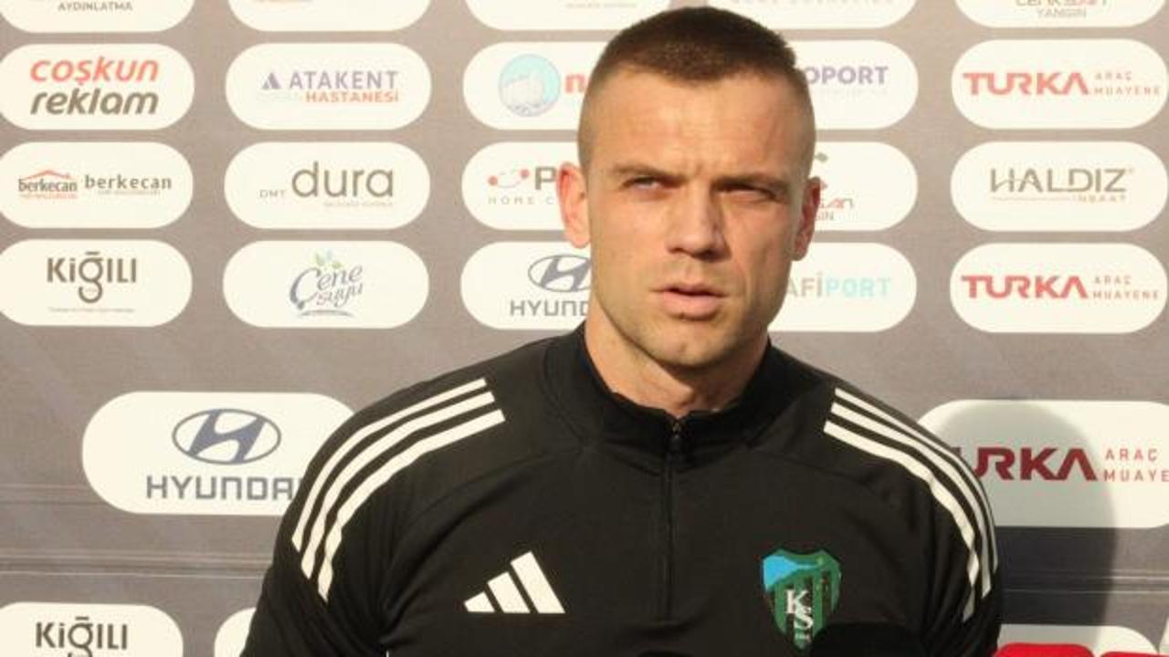 Kocaelispor'un kalecisi Jovanovic: 'Kaptan olmayı hak ediyor'