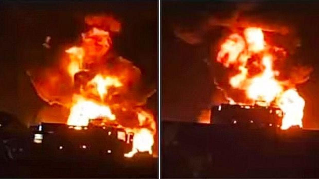 Medine yolunda feci kaza! 45 kişi yanarak can verdi