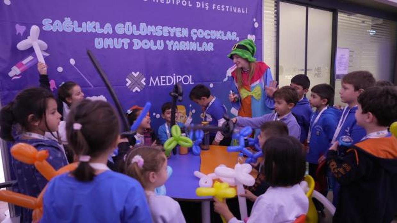 Medipol’de Dünya Çocuk Günü’ne özel “Diş Festivali” coşkusu