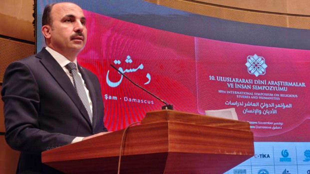 Şam'da sempozyuma katılan Başkan Altay'dan Gazze ve Kudüs mesajı