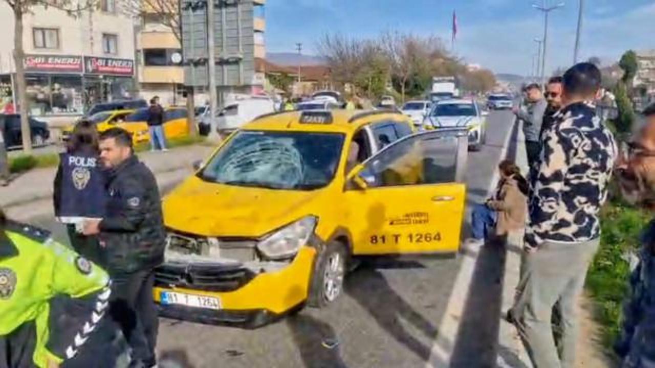 Taksinin çarptığı yaya öldü
