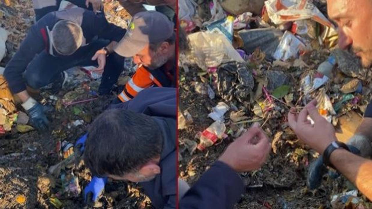 Düşürdüğü bilezikler için 40 ton çöpü aradı! İşte ilginç hadise...