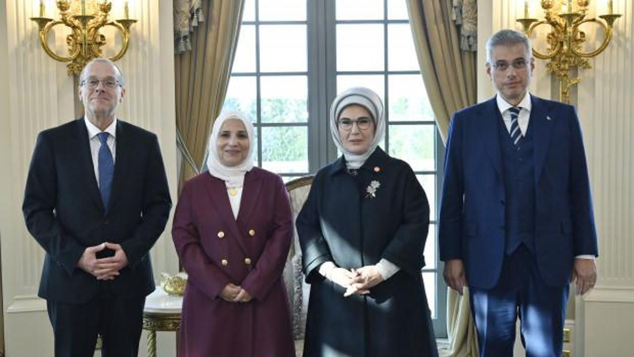 Emine Erdoğan, DSÖ heyetiyle görüştü