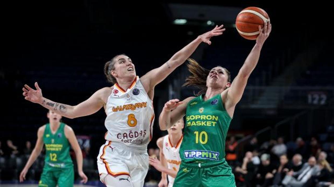 Galatasaray 104 sayı attı! Macar rakibe iki kat fark