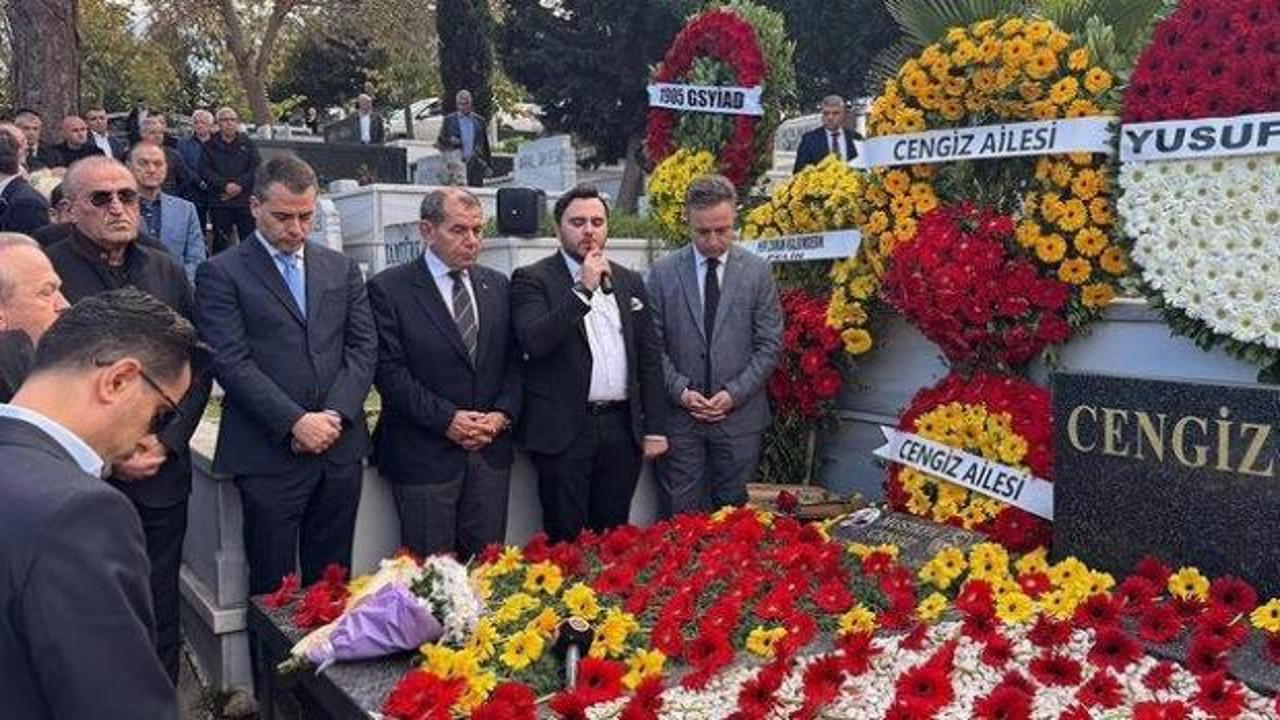 Galatasaray'ın eski başkanı Mustafa Cengiz kabri başında anıldı