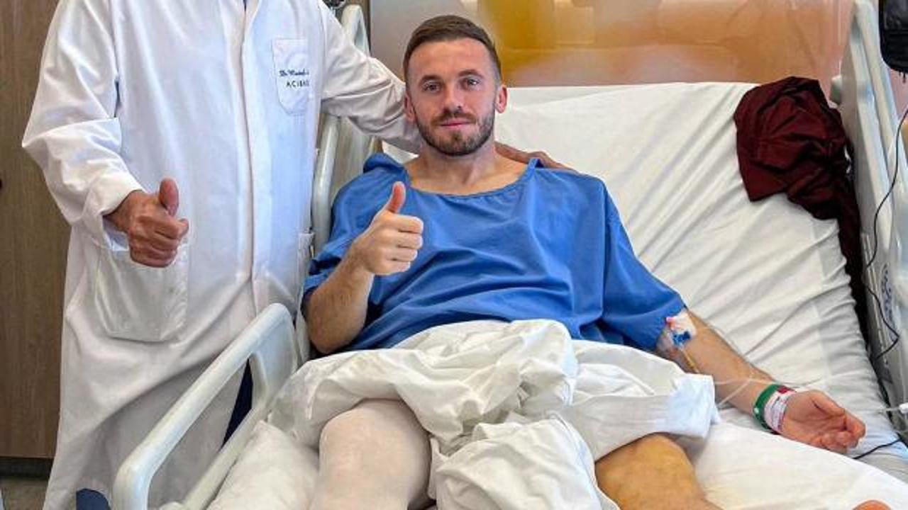 Galatasaraylı futbolculardan Edin Visca'ya ziyaret