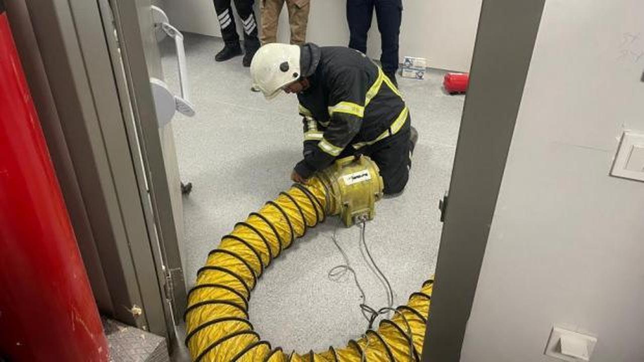 Hastanede yangın: Hastalar tahliye edildi, yangın söndürüldü