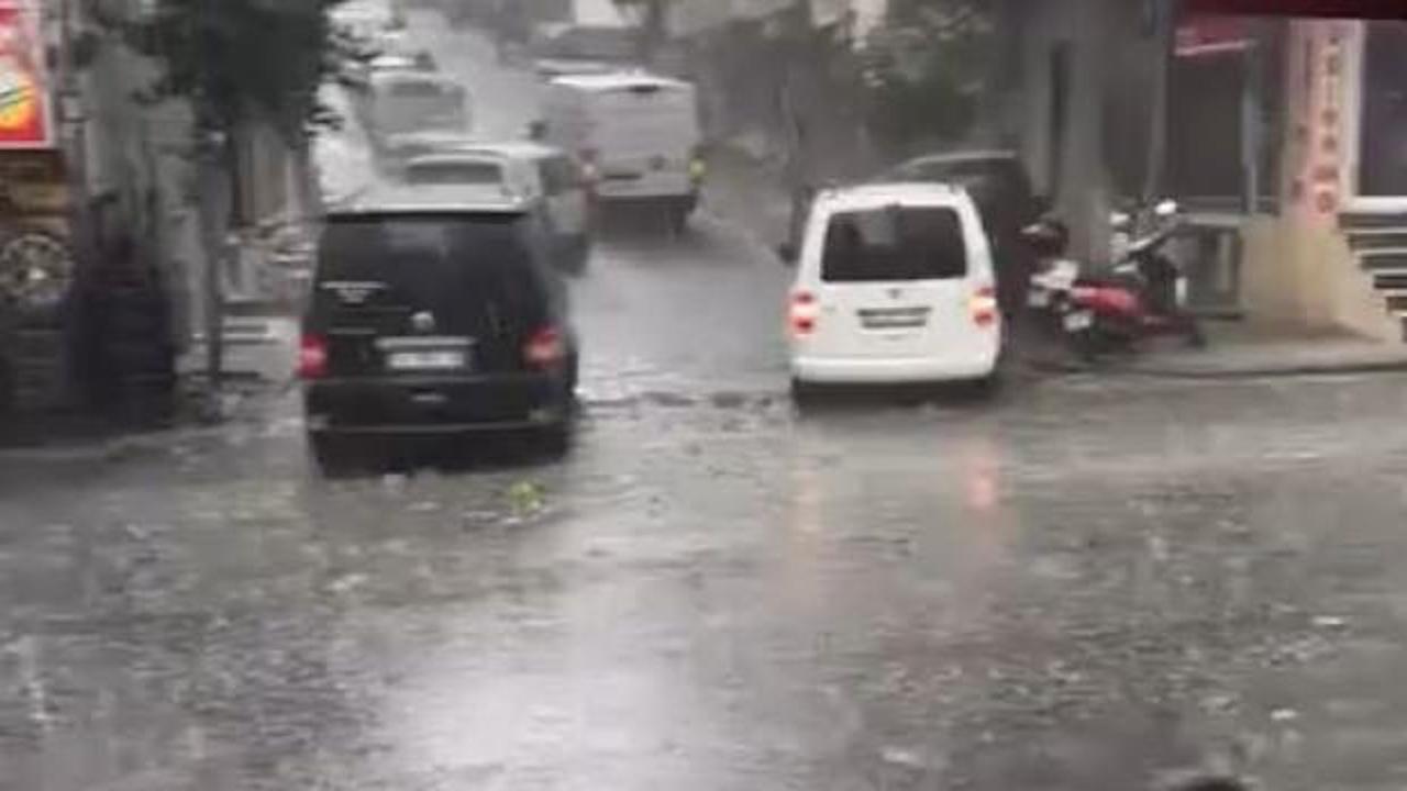 Meteoroloji uyarmıştı: İstanbul'da dolu yağışı! Aniden bastırdı