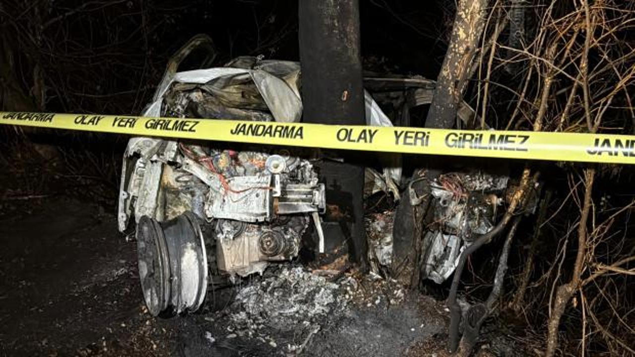 Karabük'te korkunç kaza: Genç sürücü yanarak öldü!