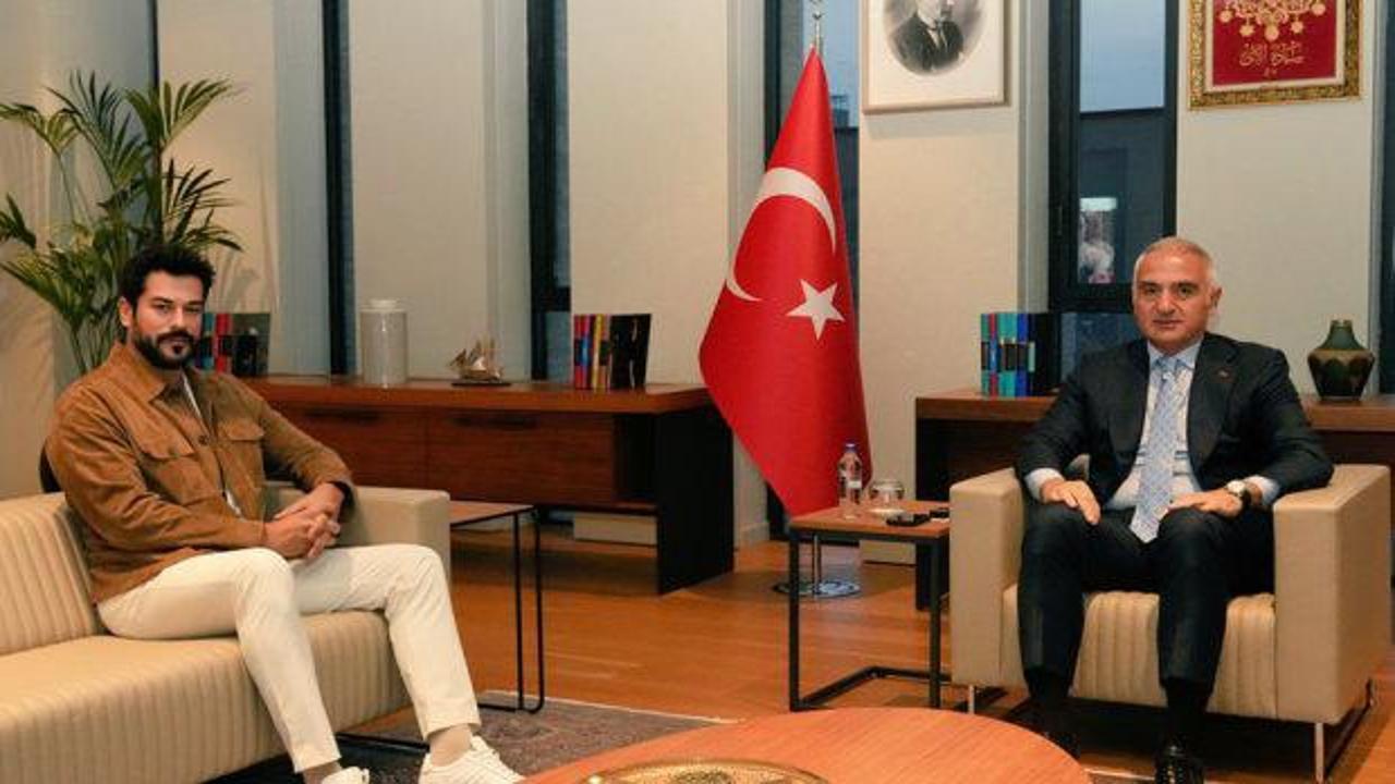 Burak Özçivit’ten Bakan Ersoy’a ziyaret