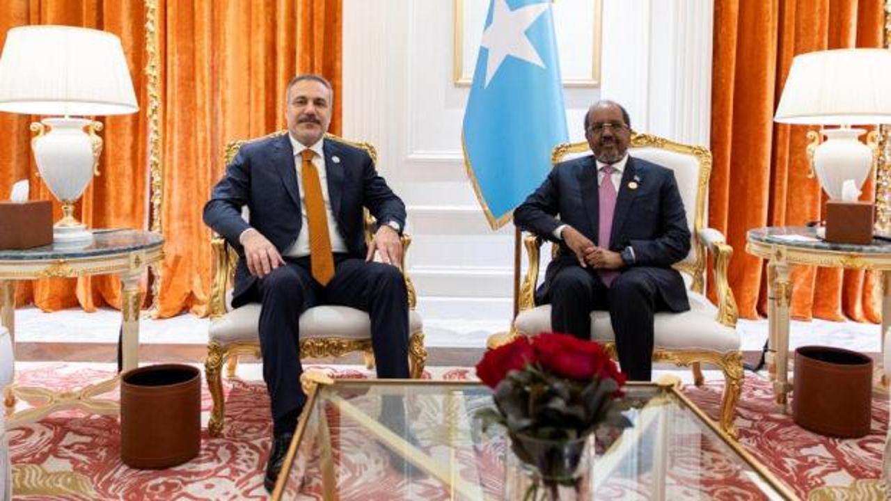 Dışişleri Bakanı Fidan, Somali Cumhurbaşkanı Mahmud ile görüştü