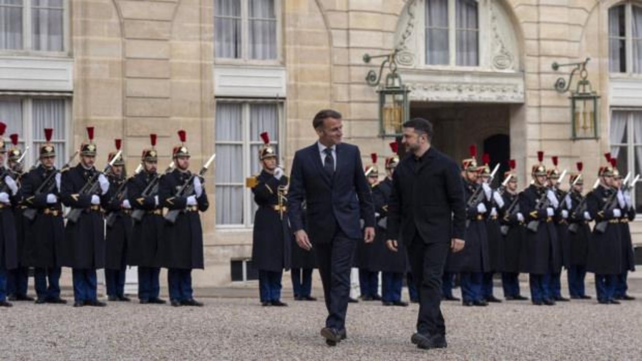 Paris'te kritik zirve! Macron ve Zelenskiy bir arada!