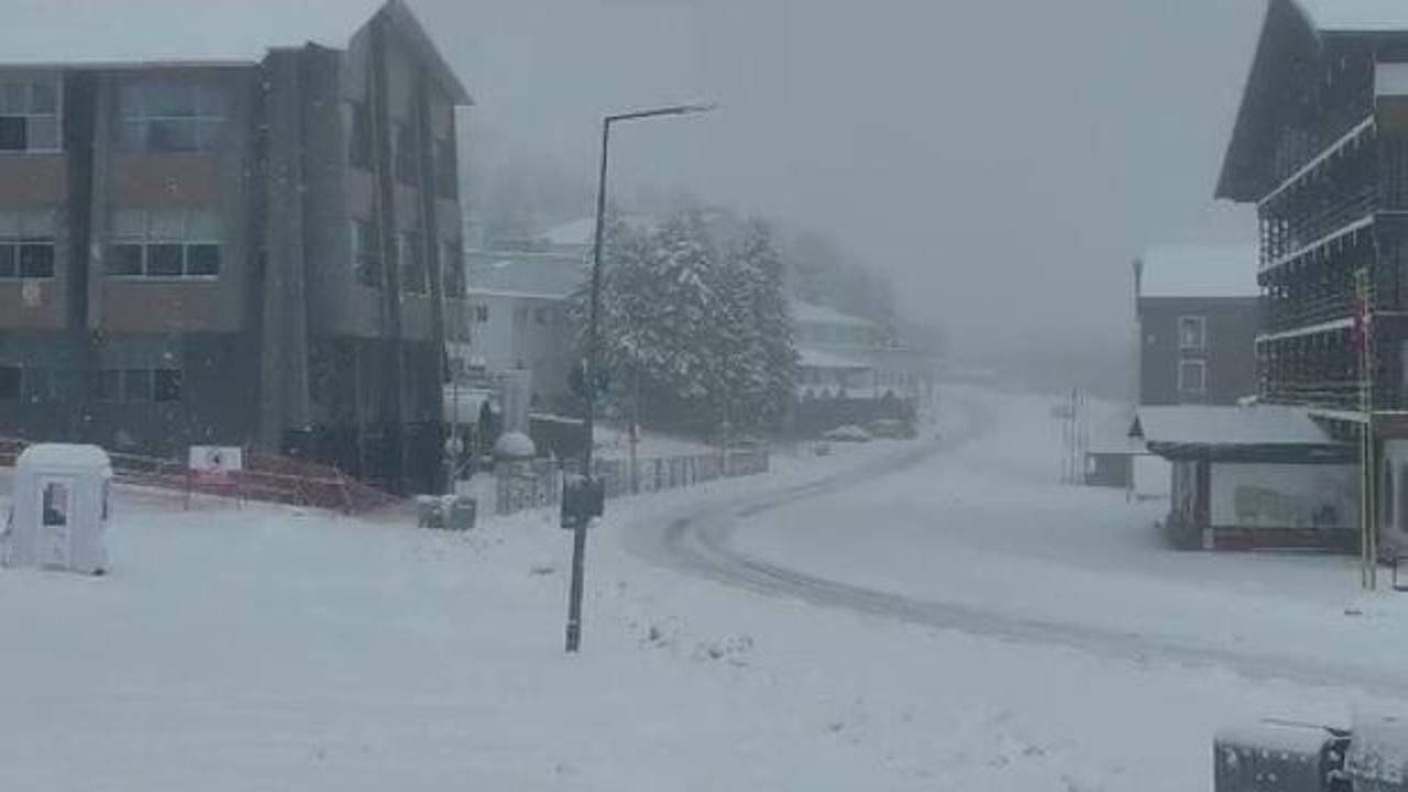 Uludağ’da kar kalınlığı 5 santimetreye ulaştı