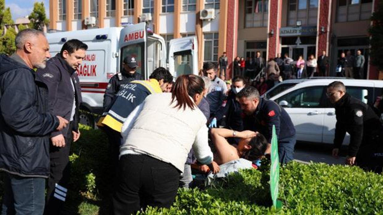 Aydın'da akıl dışı olay! Boşanma duruşmasından çıktı, eşini bıçakladı