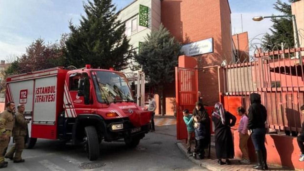 Fatih'te okulda doğal gaz paniği! Tahliye edildi...