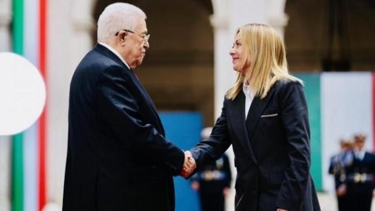 Filistin Devlet Başkanı Abbas'tan İtalya'ya "Filistin Devleti'ni tanıyın" çağrısı