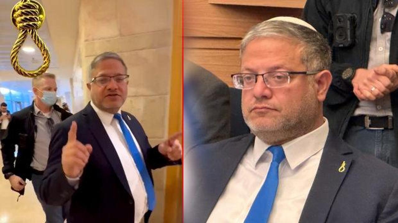 İsrailli bakandan tarihe geçen skandal! Yağlı urgan rozeti taktı! Mecliste alçak oylama