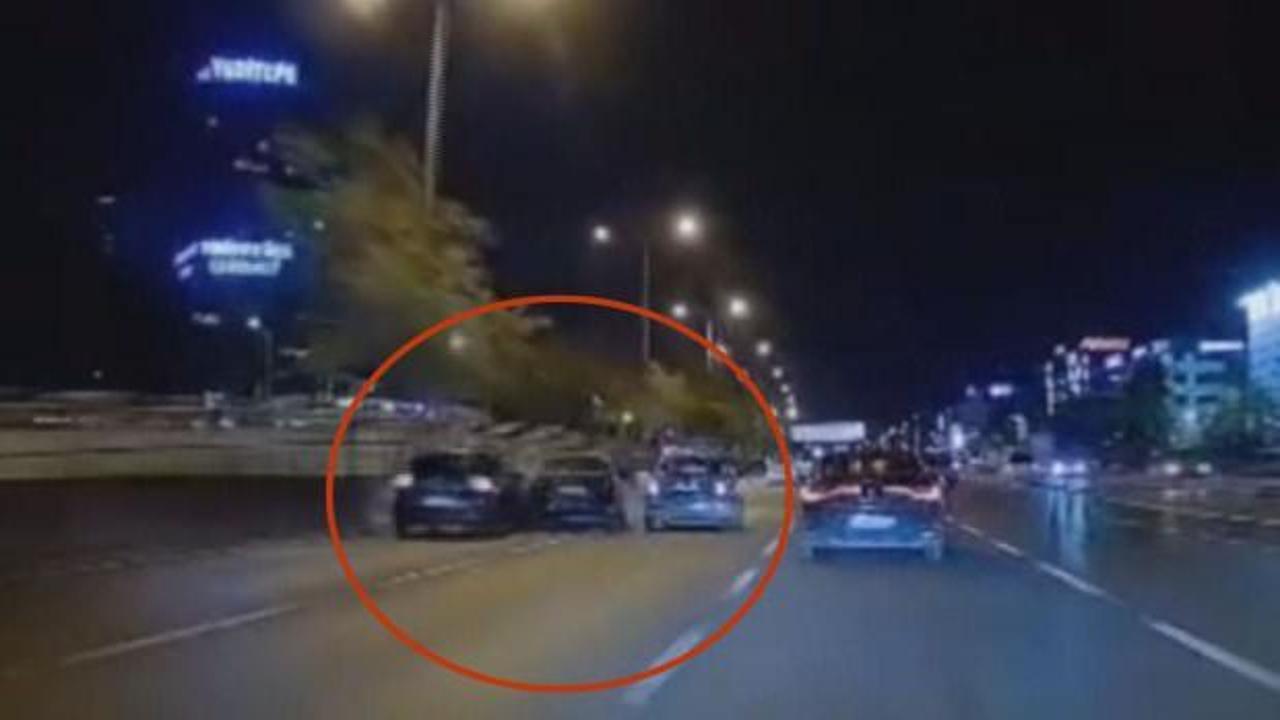 Kadıköy'de makas atan sürücü kazaya sebep oldu